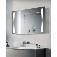 miroir papillon lumineux rectangulaire avec led en forme de noeud