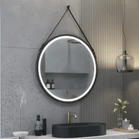 miroir rond scandinave led pour un style épuré et moderne