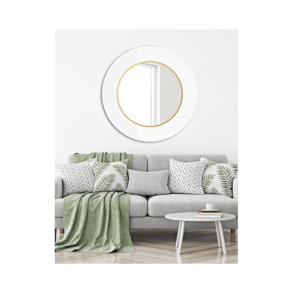 miroir rond scandinave minimaliste pour décoration murale chic