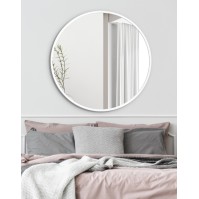 miroir cylindrique rond avec fin cadre peint en couleurs