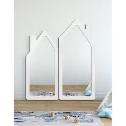 miroir en forme de maison house white élégant et moderne