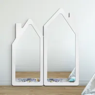 miroir en forme de maison house white élégant et moderne