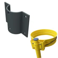 pièce adaptée pour fixation tube Ø50 mm sur supports sac poubelle