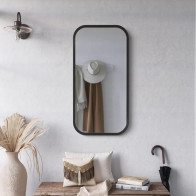 miroir rectangulaire mira black élégant et moderne