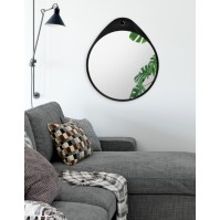 miroir oslo black avec cadre noir élégant et moderne