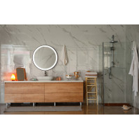 miroir rond led cadre couleur aux teintes musicales