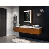 armoire de salle de bains à led avec nombreux accessoires disponibles