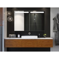 armoire multi-caisson miroir LED