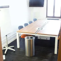 poubelle tri-sélectif inox avec adhésifs pour le tri inclus