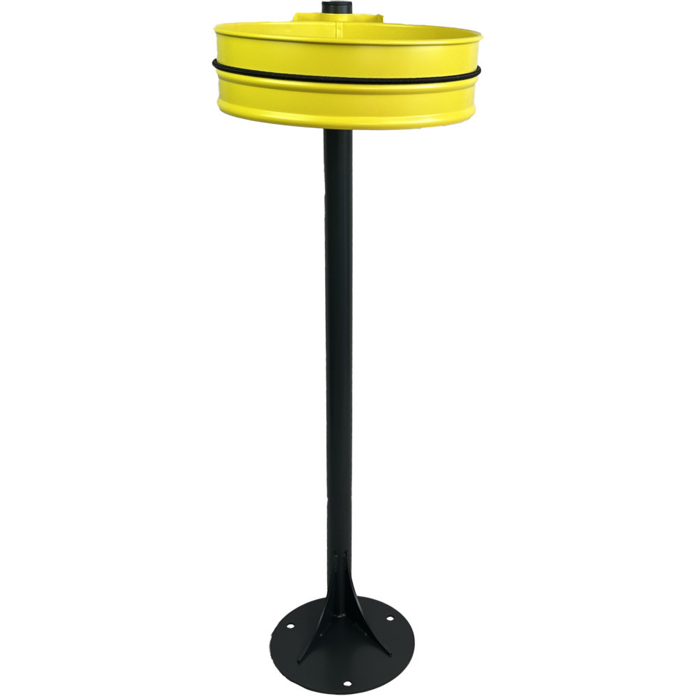 support poubelle couronne jaune pour poteau pratique support poubelle couronne jaune pour poteau pratique