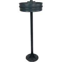 support-sac gris poubelle de rue pratique