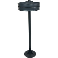 support-sac gris poubelle de rue pratique