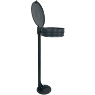 poubelle vigipirate verte pour parcs en acier robuste