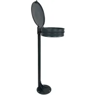 poubelle vigipirate verte pour parcs en acier robuste