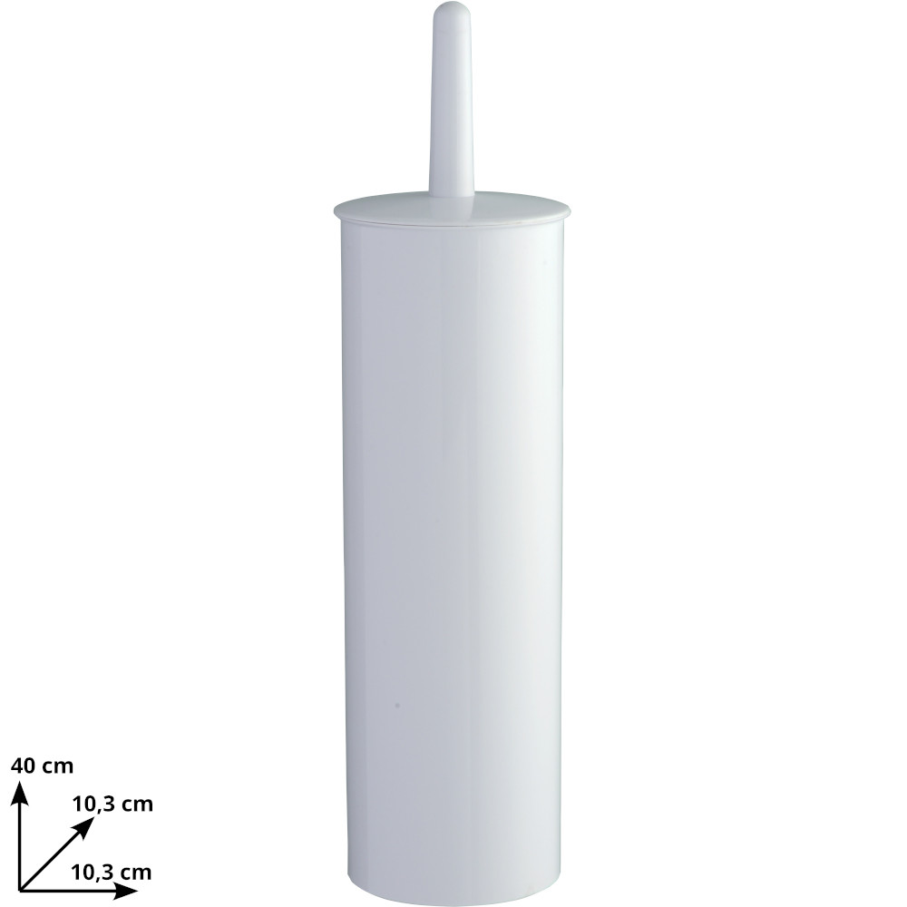 Porte-balayette WC plastique blanc