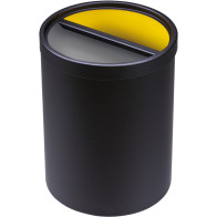 Poubelle double compartiment pour tri sélectif compacte