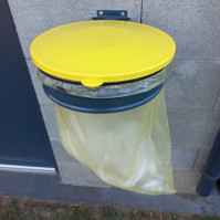 Couvercle jaune acier robuste