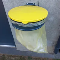 Couvercle jaune acier robuste