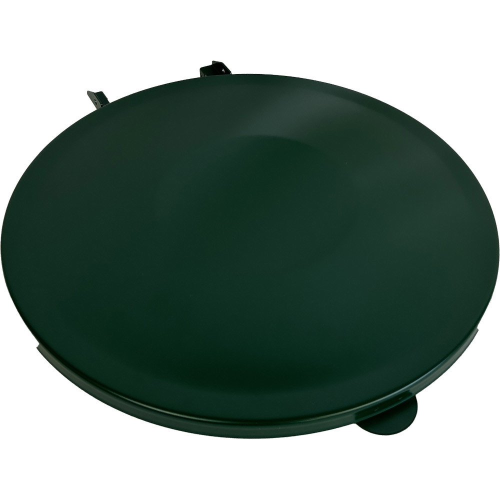 Couvercle vert durable pour maintien sac-poubelle. Couvercle vert durable pour maintien sac-poubelle.