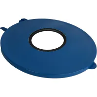 Couvercle bleu à ouverture