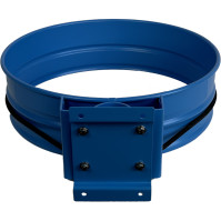 porte sac-poubelle murale bleu