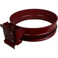 Support sac-poubelle mural rouge