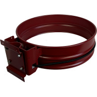 Support sac-poubelle mural rouge