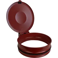 Support mural sac-poubelle rouge