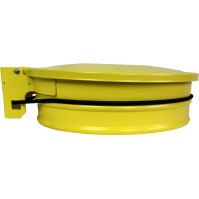 porte sac à couvercle jaune.