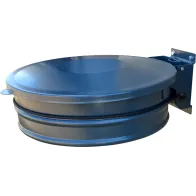 Support mural gris pour sac-poubelle avec couvercle intégré