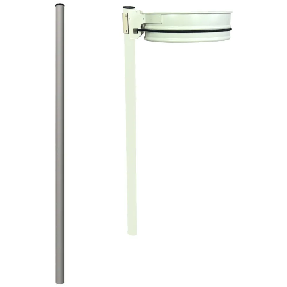 Poteau blanc support-sac Poteau blanc support-sac