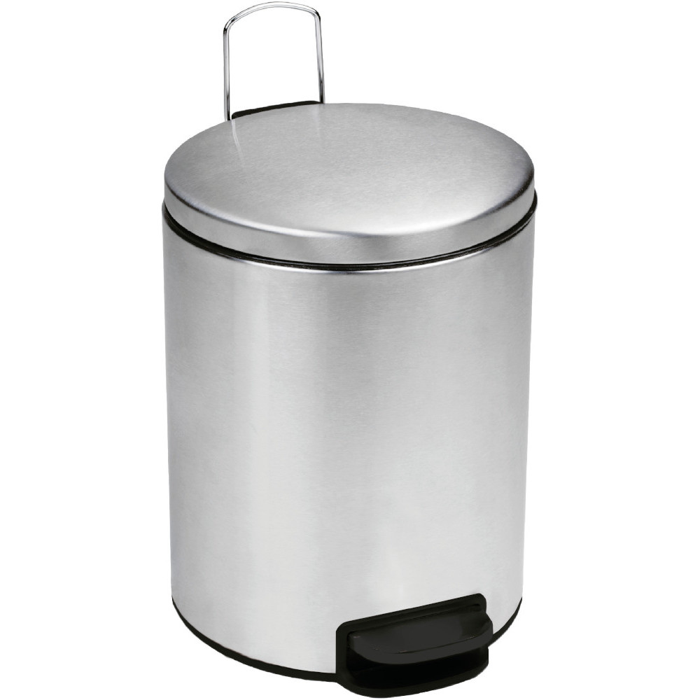 Poubelle inox brossée compacte Poubelle inox brossée compacte
