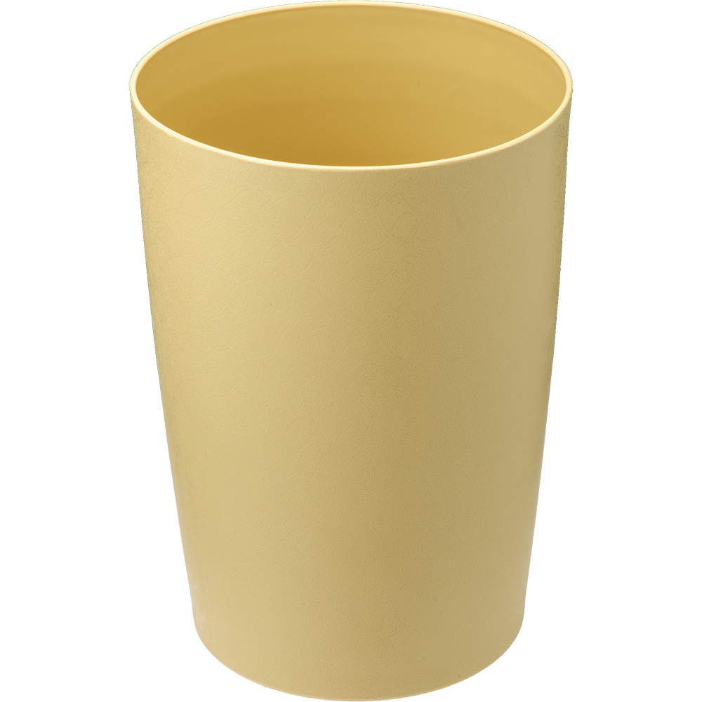 Corbeille plastique ignifuge 8L beige élégante et sécurisée Corbeille plastique ignifuge 8L beige élégante et sécurisée