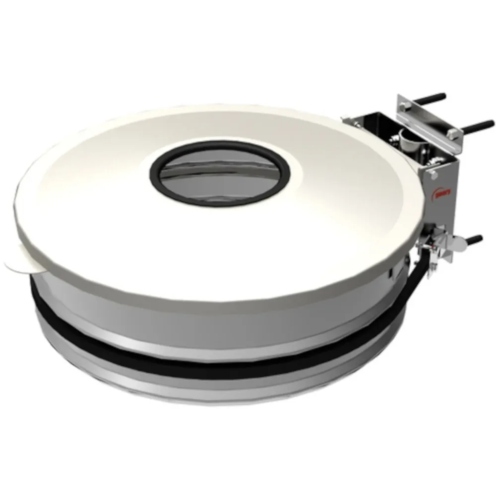 Support sac-poubelle blanc avec couvercle innovant Support sac-poubelle blanc avec couvercle innovant