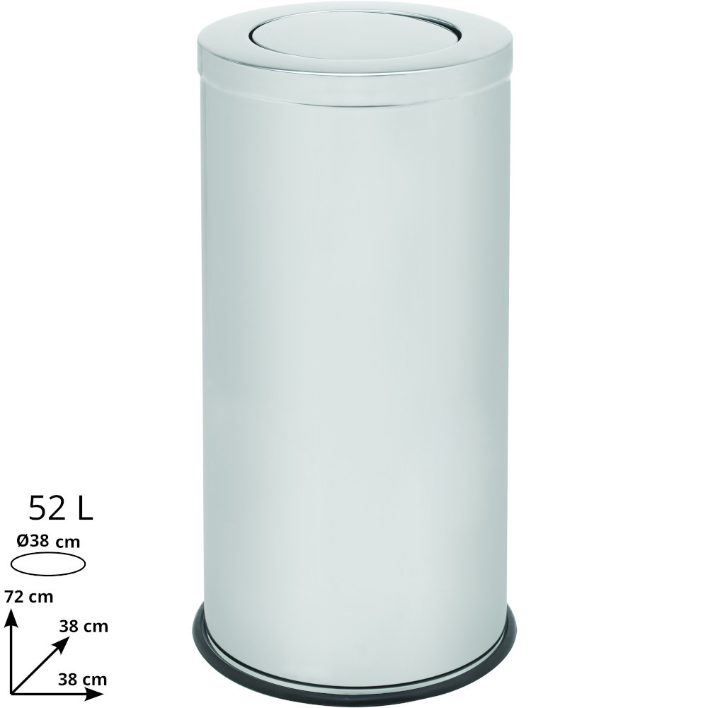 Couvercles basculant sur poubelles inox Couvercles basculant sur poubelles inox