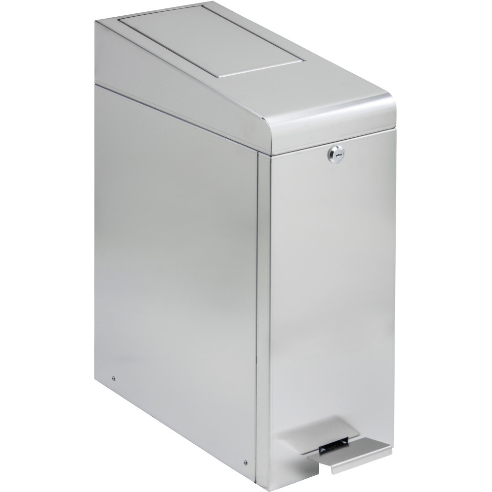 Poubelle inox à pédale pour hygiène féminine Poubelle inox à pédale pour hygiène féminine