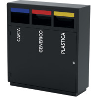 Poubelle tri sélectif intégrée dans meuble moderne