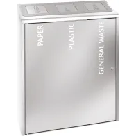 Station tri sélectif inox moderne et écologique