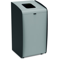 Borne déchets modulaire grise gestion recyclage efficace