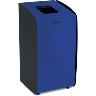 Borne déchets modulaire bleue pour tri efficace