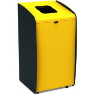 Borne modulaire jaune pour tri efficace des déchets
