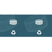 Collecteur bouchons polycarbonate transparent capacité grande recyclage