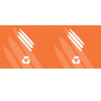 Collecteur écologique transparent pour instruments d'écriture