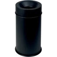 Poubelle antifeu noire durable sécurité bureau eco-responsable