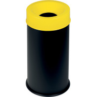 Poubelle antifeu noire