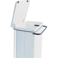 Poubelle bleue mobile 110L à pédale robuste hygiénique
