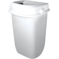 Poubelle murale blanche 32L hygiène discrétion