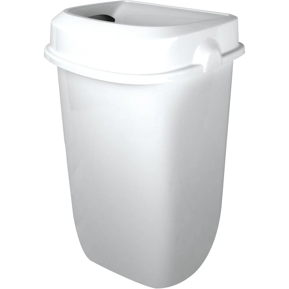 Poubelle murale blanche 32L hygiène discrétion Poubelle murale blanche 32L hygiène discrétion
