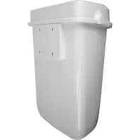 Poubelle murale blanche 32L hygiénique discrète