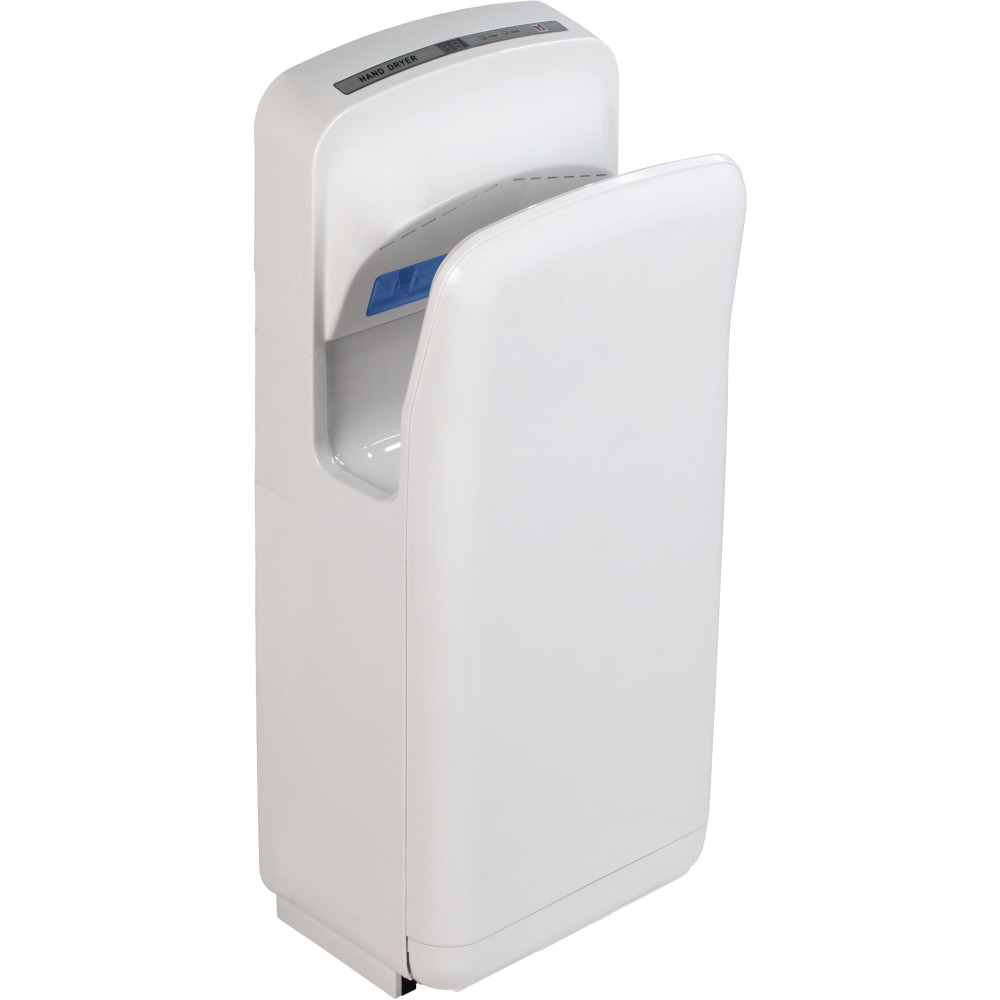 Sèche-mains intelligent blanc à air pulsé moderne et écoénergétique Sèche-mains intelligent blanc à air pulsé moderne et écoénergétique